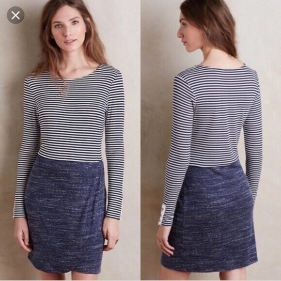 ANTHROPOLOGIE Dolan Left Coast Striped Dress Sz S - Picture 1 of 8